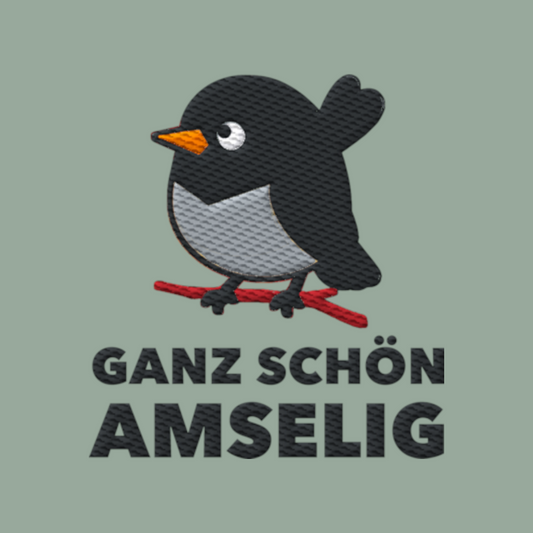 Ganz schön amselig - Organic Hoodie (Stick)
