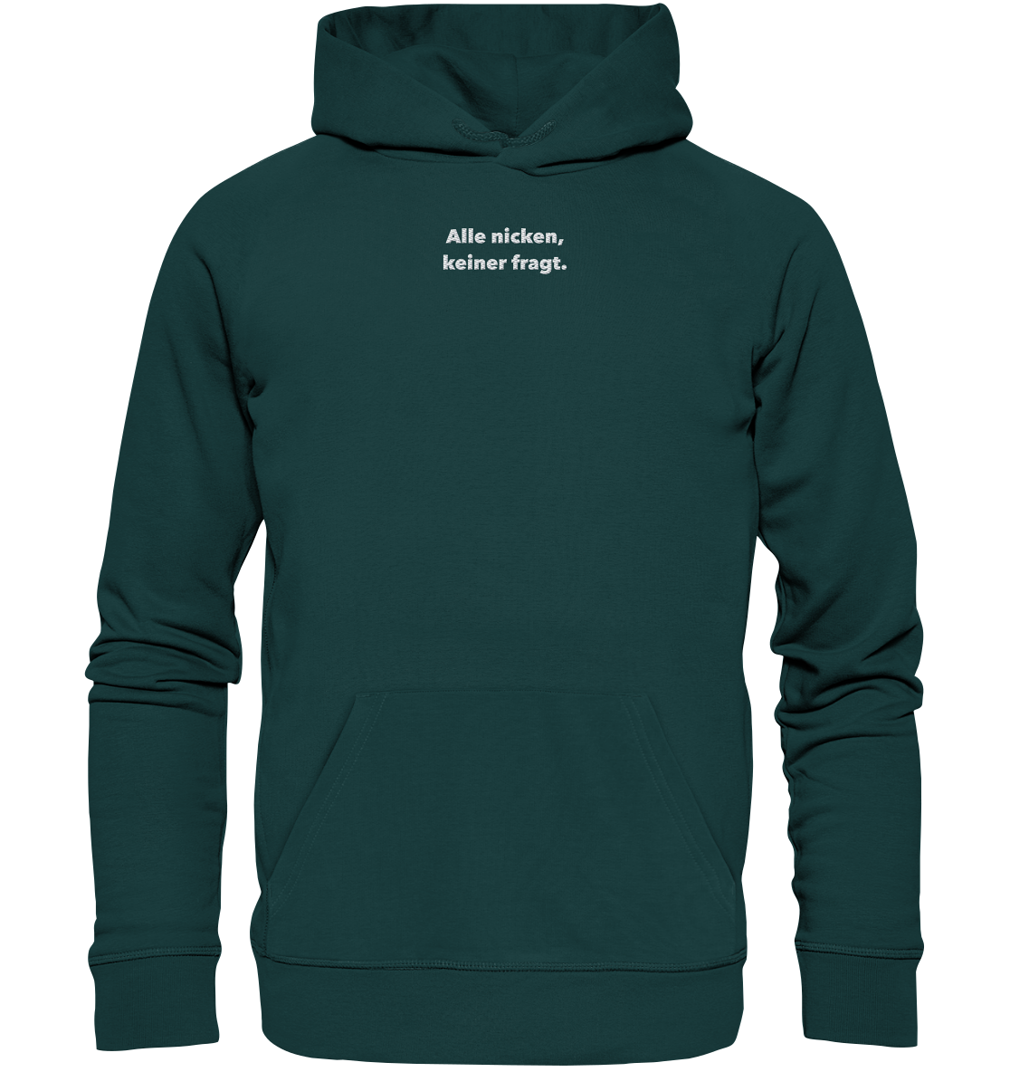 Alle nicken - Organic Hoodie (Stick)