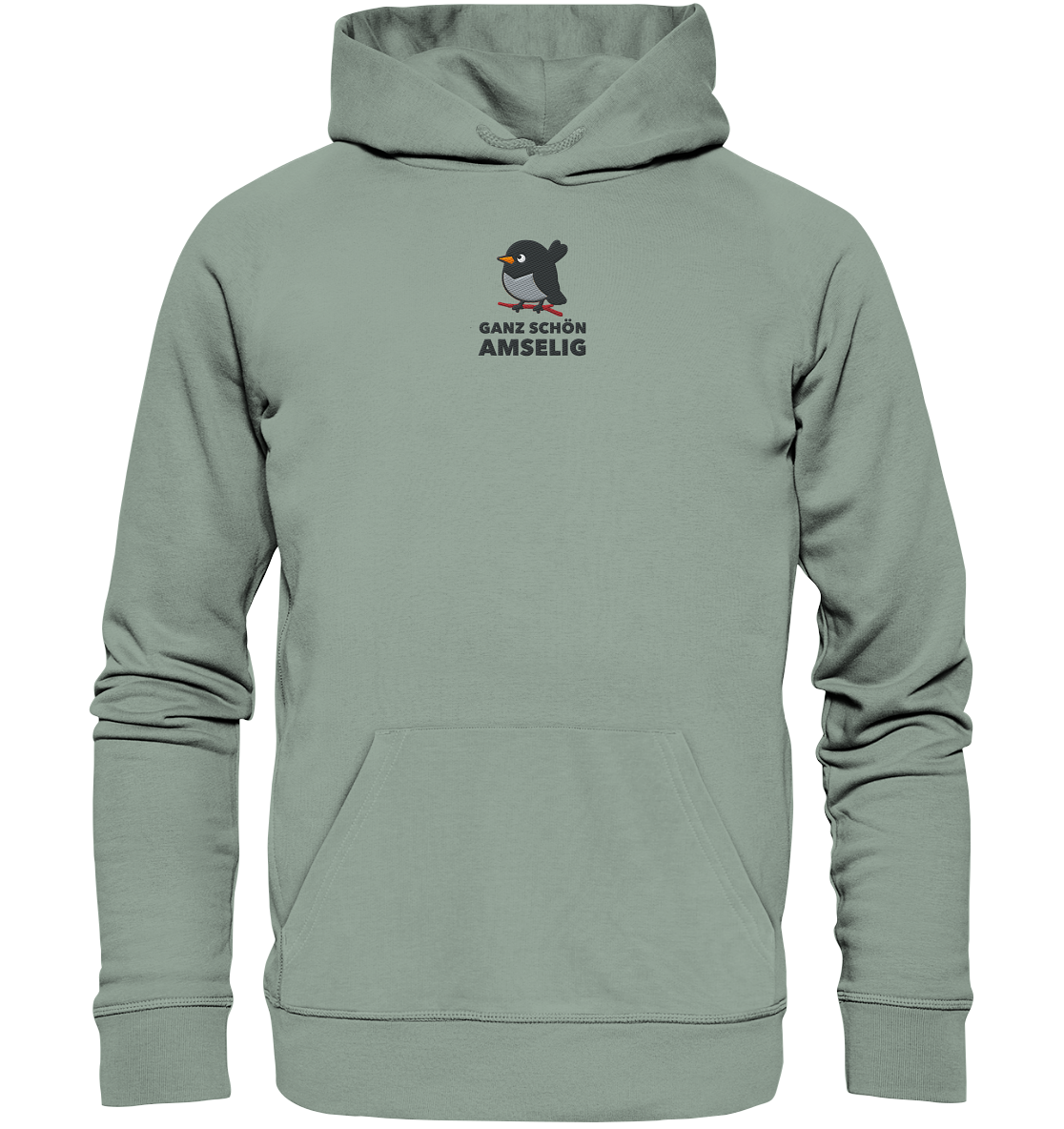 Ganz schön amselig - Organic Hoodie (Stick)