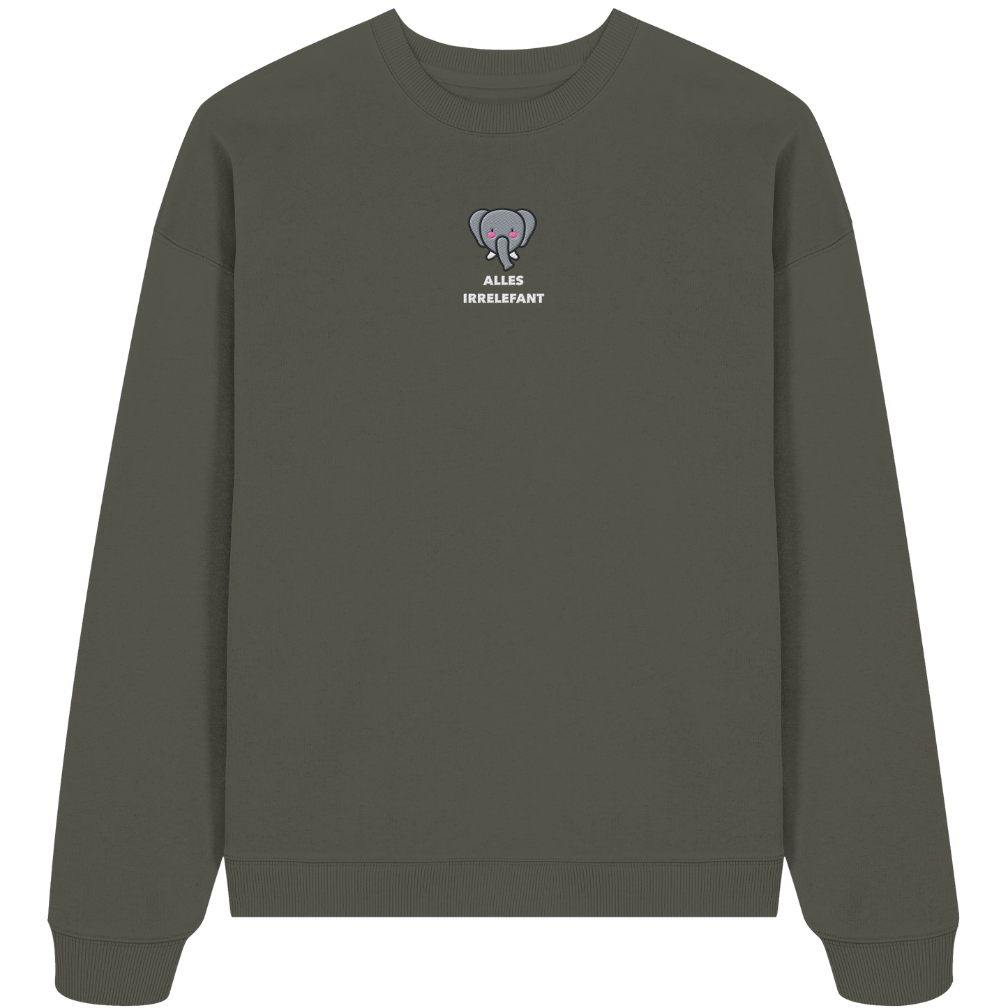 Alles irrelefant - Organic Oversize Sweatshirt (Stick)