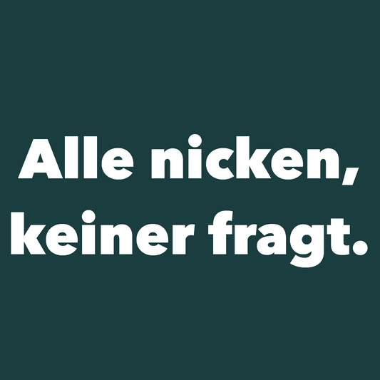 Alle nicken - Organic Hoodie (Stick)