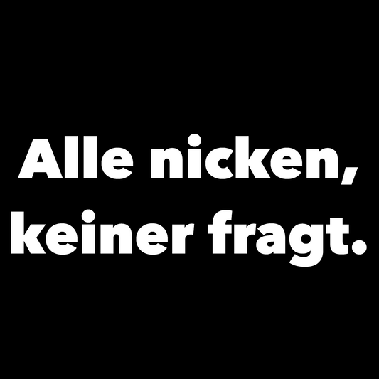 Alle nicken - Organic Oversize Shirt (Stick)